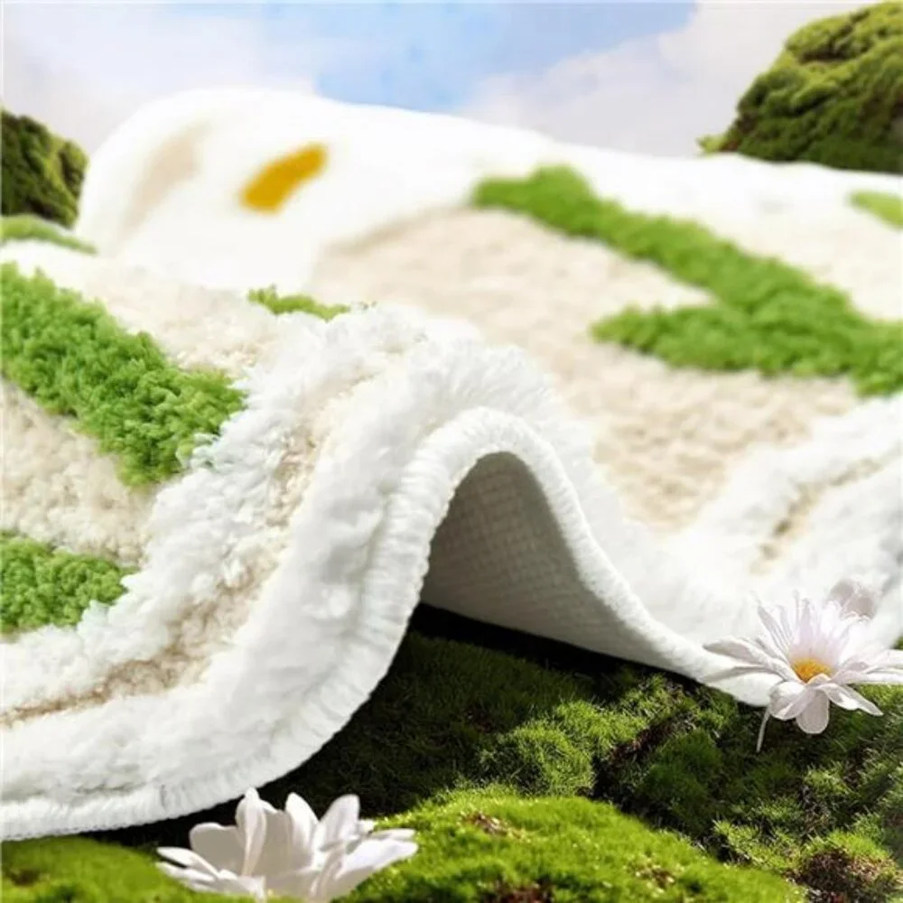 Floral Bathroom Rug Non Slip Beige Bath Mat Soft Absorbent Washable Shower Carpe